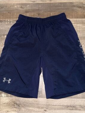 Under Armour Men’s Navy Training Shorts small loose